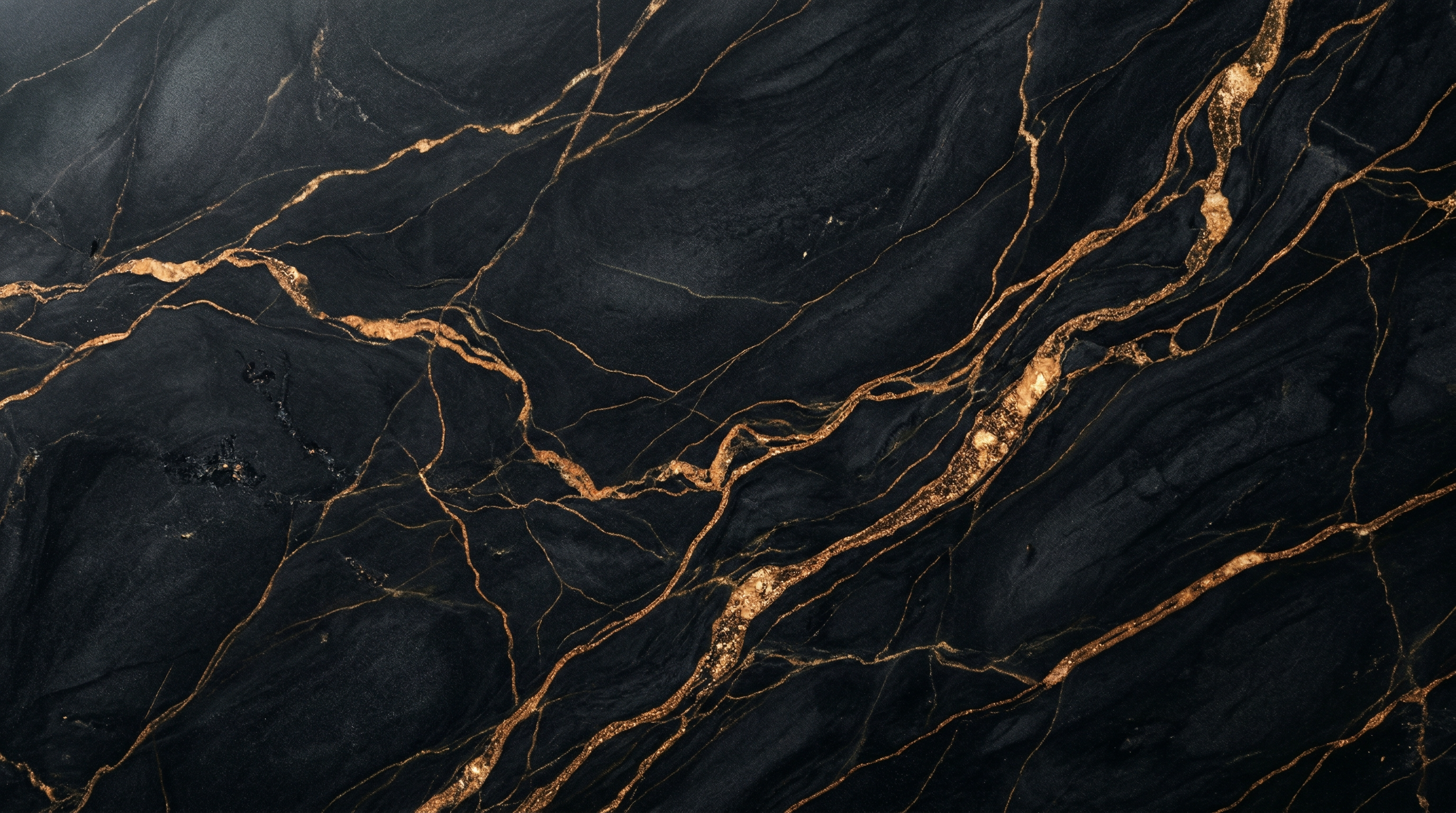 Black marble with gold veining — a signature of Luxridian's premium standard